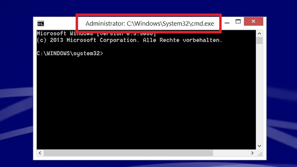 Windows Run-Command: Kommandozeile startete mit Administratorrechten
