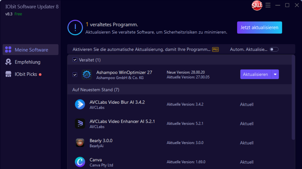 IObit Software Updater