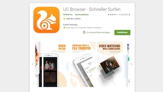 UC-Browser-App im Google Play Store
