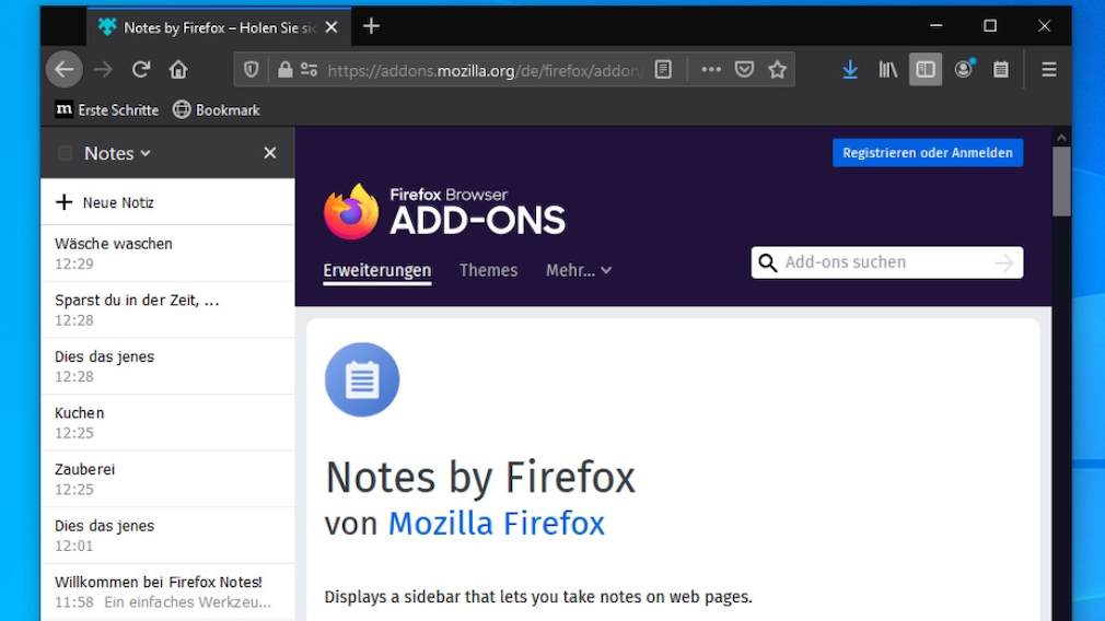 Firefox als Notizblock: Geheimer Befehl für Notizen - COMPUTER BILD