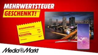 Media Markt: Mehrwertsteuer-Aktion 2019 Top-Angebote günstig abstauben: Mehrwersteuer geschenkt bei Media Markt. 