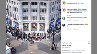 Microsoft Store in London: So sieht der Shopping-Tempel aus Microsoft kündigt das Event rund um die Store-Eröffnung groß auf Social Media an, unter anderem in einem . 