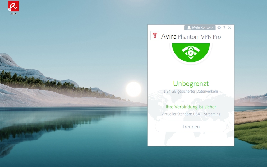 Avira Phantom VPN Pro: Stark gegen Datenschnüffler? Avira Phantom VPN Pro ist ein kleiner Anbieter mit einfacher und übersichtlicher Windows-Software. 