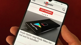 computerbild.de auf Smartphone-Display