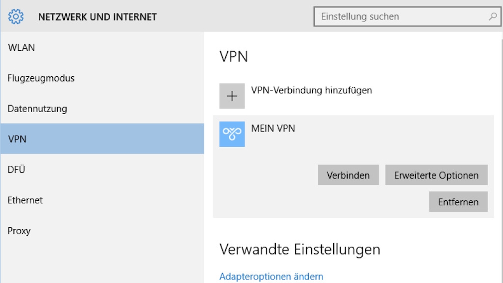VPN – Windows 10: So geht’s - COMPUTER BILD