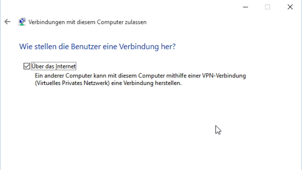 VPN mit Windows 10: