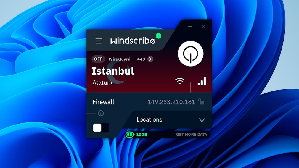 Windscribe Free: Türkei als Gratis-Standort verfügbar