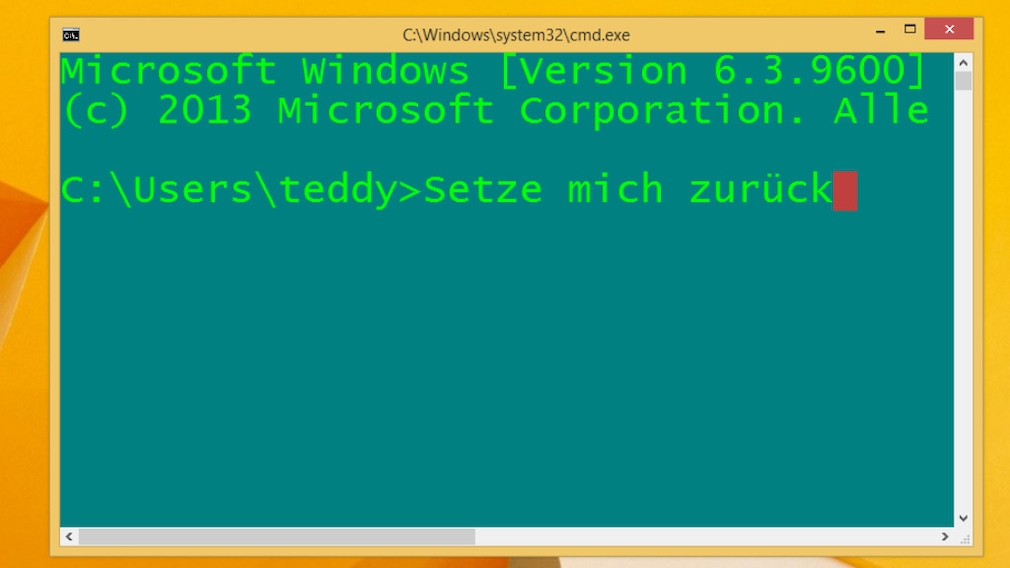 Windows 7/8/10: CMD-Befehl zum Reset von Kommandozeile und OS