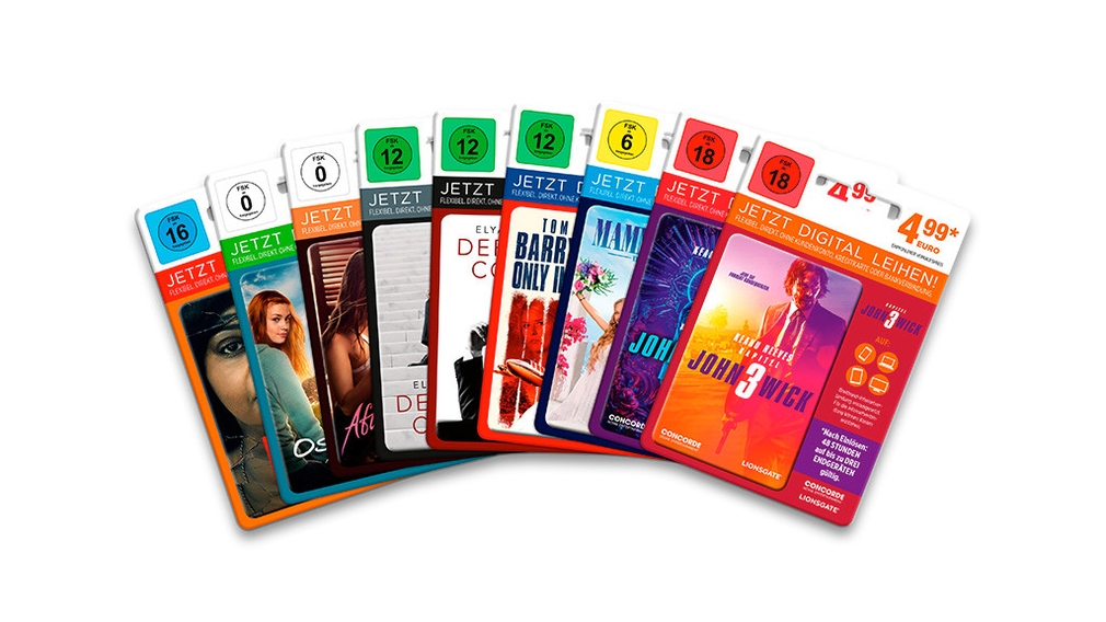 Leihkarte von Universal: Digitale Filme an der Supermarkt-Kasse ausleihen Sie wollen nur ab und an Filme schauen? Mit der Leihkarte sind Sie an kein Abonnement geknüpft. 