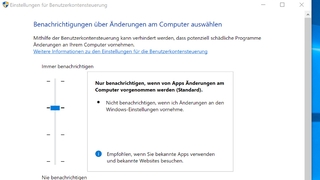 Windows 7/8/10: UAC-Stufen – welche Einstellung ist die richtige?