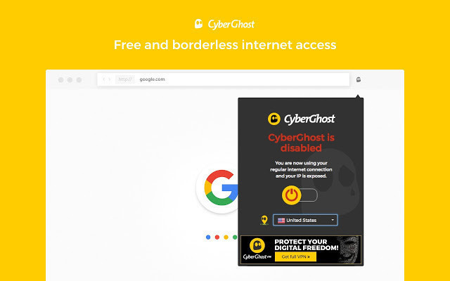 Chrome-VPN: Add-ons zum anonymen Surfen Die CyberGhost-Extension für Google Chrome ist nicht nur gratis, sondern bietet zudem unbegrenzten Datenverkehr. 