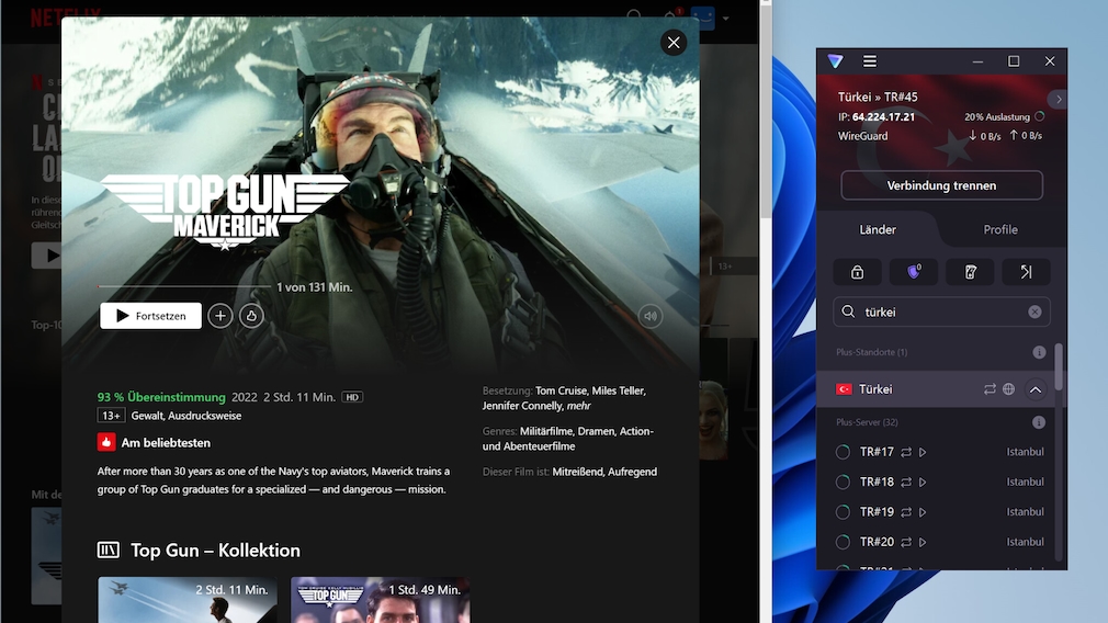 Proton VPN mit Netflix