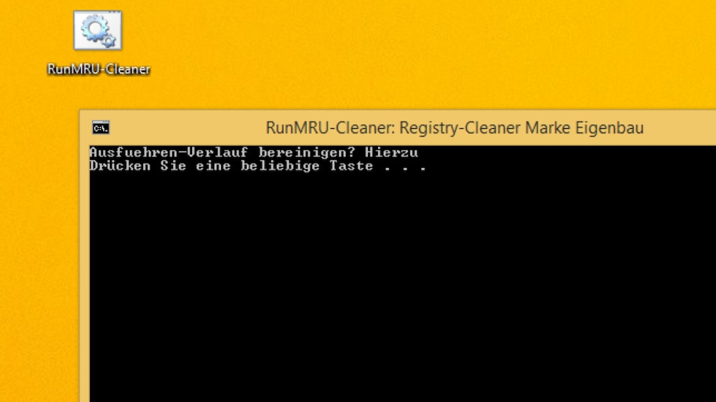 Registry-Cleaner programmieren: RunMRU-Cleaner in wenigen Minuten bauen
