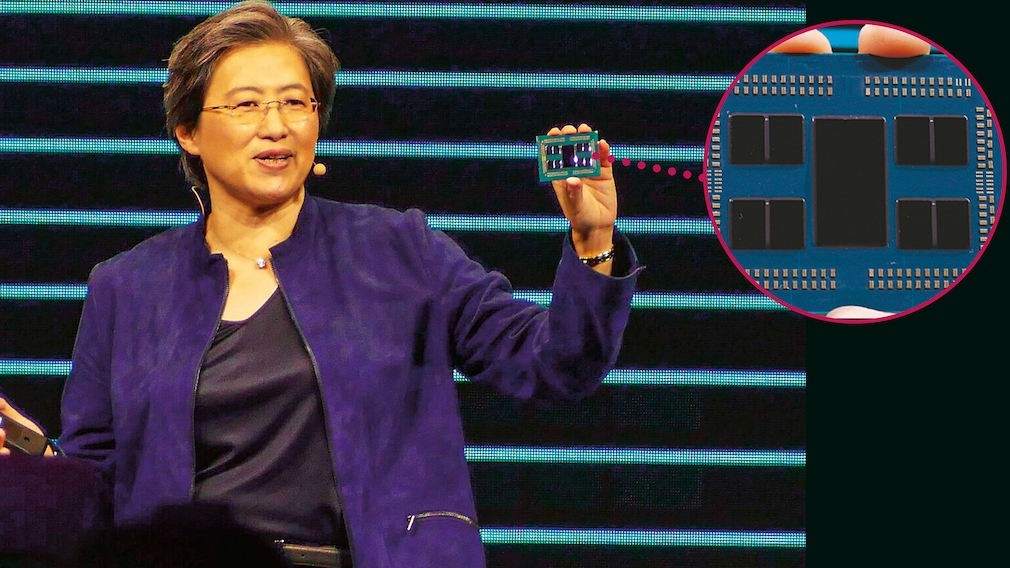 Dr. Lisa Su mit AMDs Ryzen Threadripper 3990X