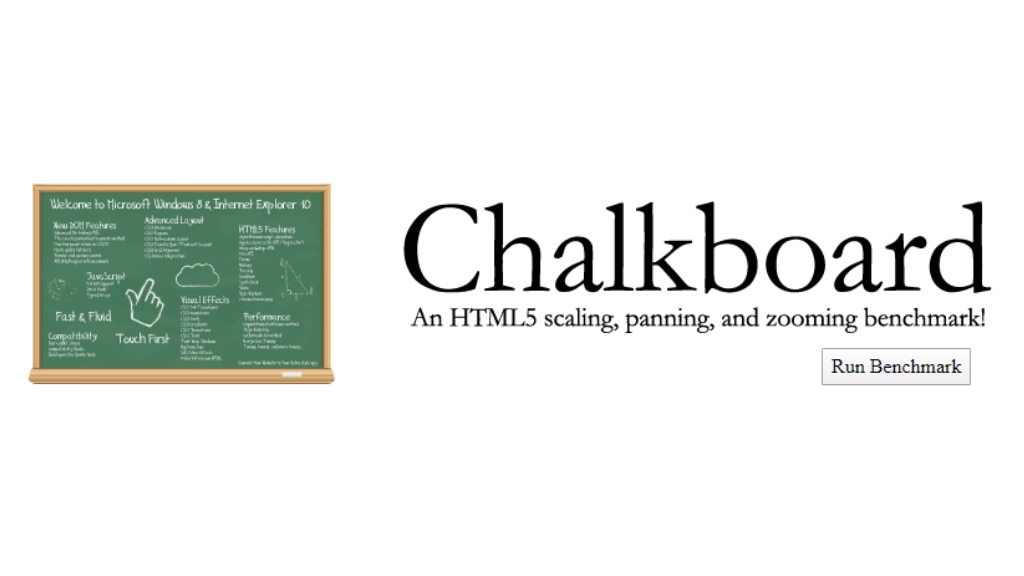 Microsoft Chalkboard (HTML5 Benchmark)