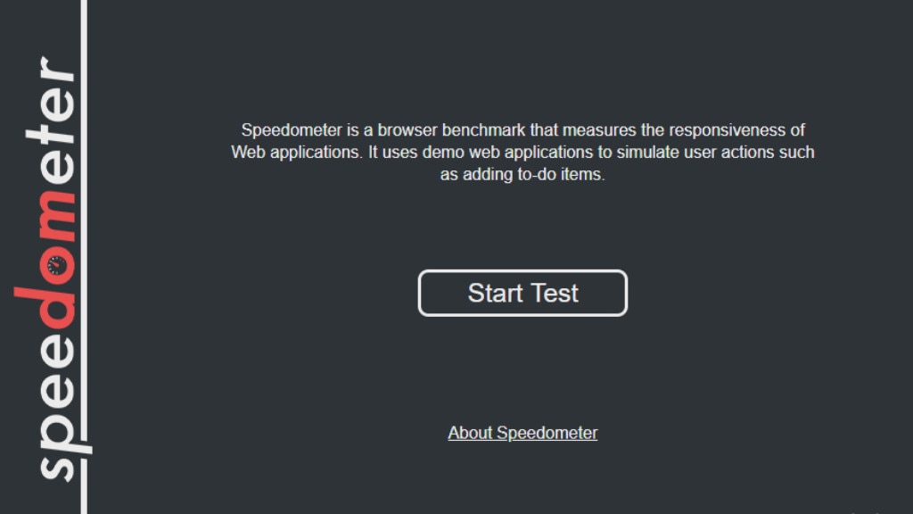 Speedometer 2.0 (Reaktionsfähigkeit von Webanwendungen)
