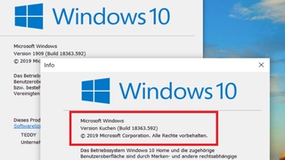 Windows-10-Version ändern: So modifizieren Sie die Versionsnummern-Angabe Windows 7 und 8.1 besitzen keinen HKLM-Registry-Eintrag unter „Windows NT\CurrentVersion“, worin der Entwicklungsstand verzeichnet ist – im Gegensatz zum hier gezeigten Windows 10 (1909). 