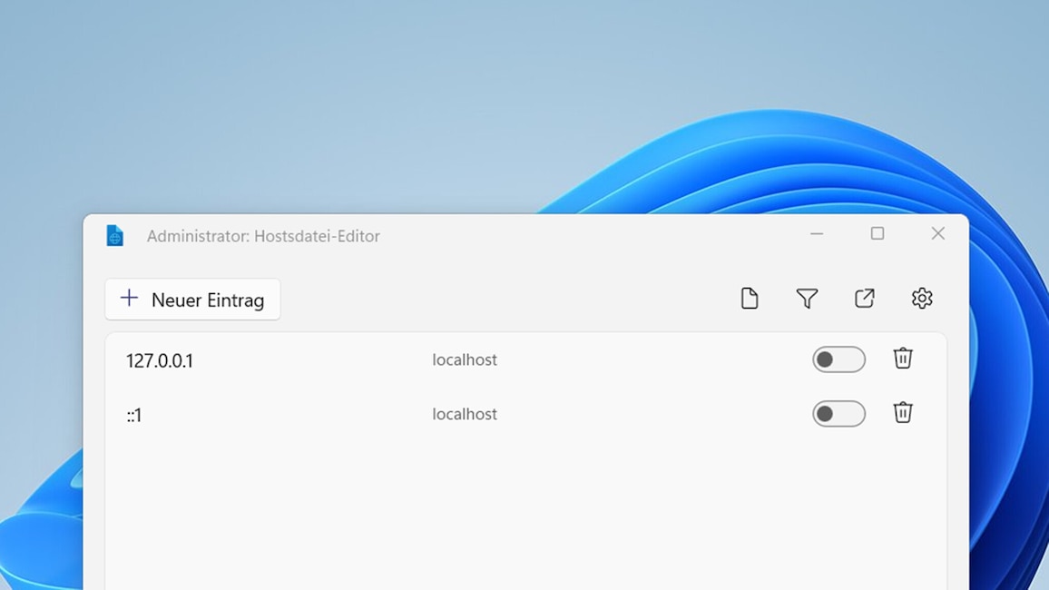 Hostsdatei-Editor