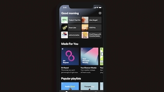 Spotify: Startbildschirm