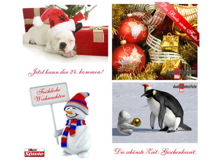ECards Verschicken Sie zu Weihnachten digitale Grüße COMPUTER BILD