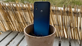 Motorola E6s im Blumentopf