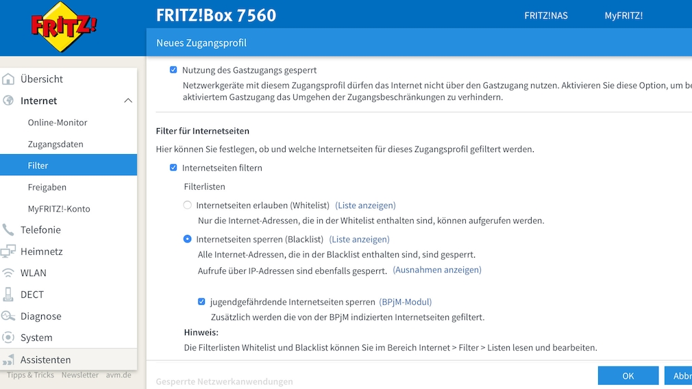 FritzBoxKindersicherung Anleitung für die Einrichtung COMPUTER BILD