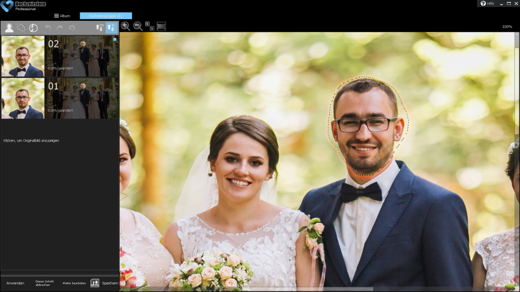 CutOut Hochzeitsfoto – Kostenlose Vollversion