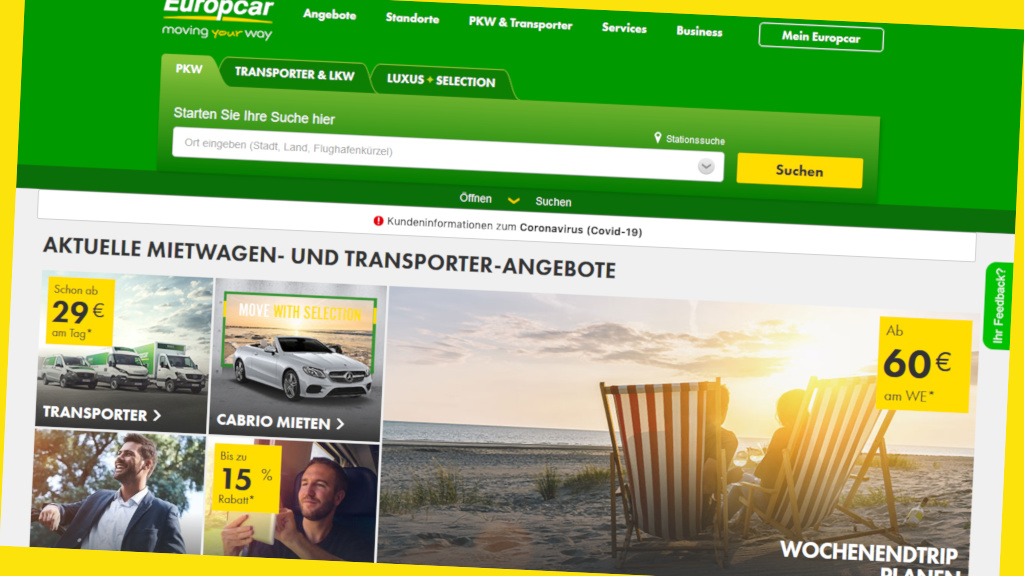 Mietwagen Gunstiger Exklusiver Spar Deal Bei Europcar Computer Bild