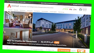 Hotel-Deals bei Animod bis zu 58 Prozent günstiger