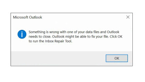 Outlook: Fehlermldung © Microsoft