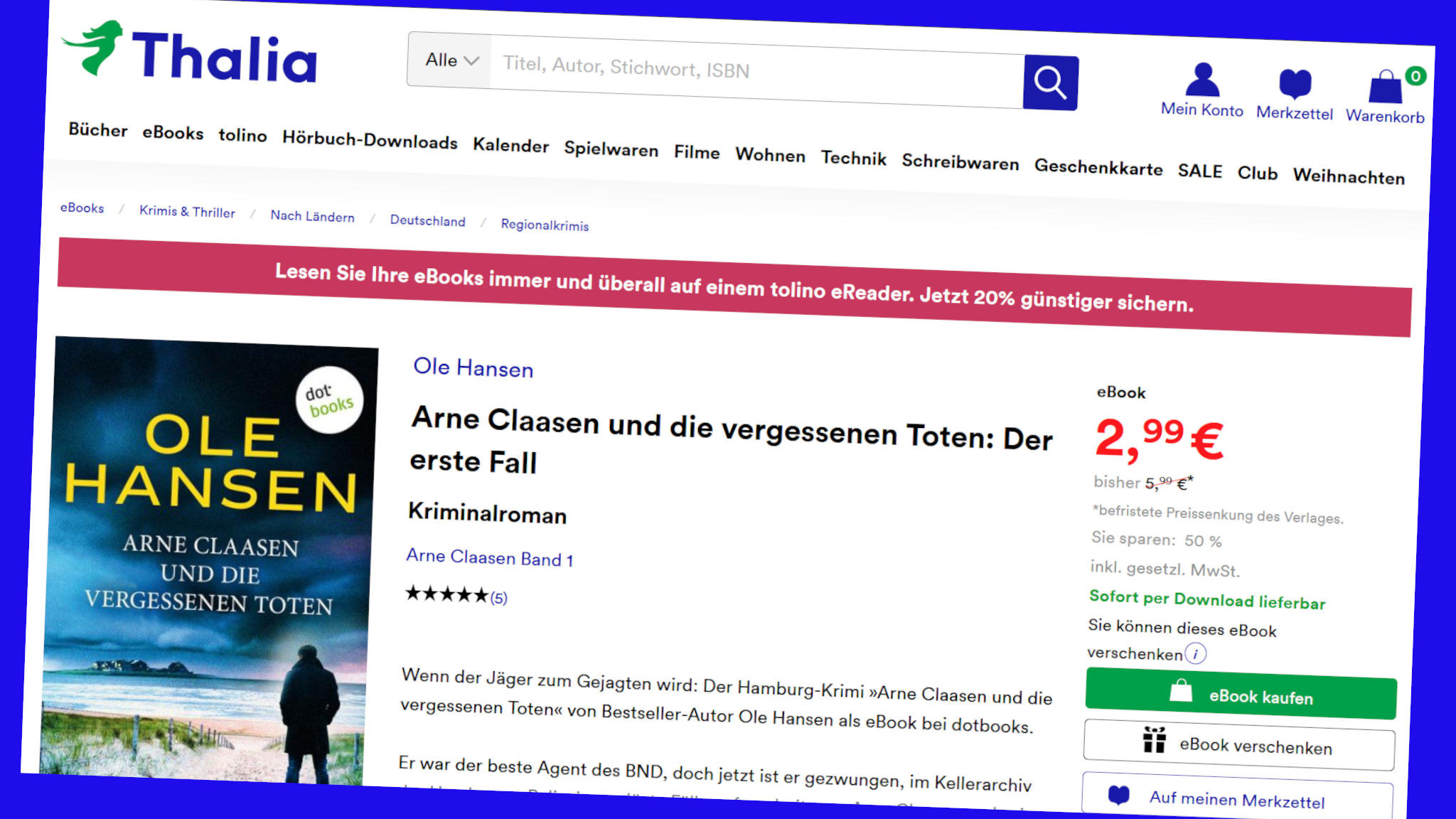 Thalia: eBooks zum Schgnäppchenpreis - COMPUTER BILD