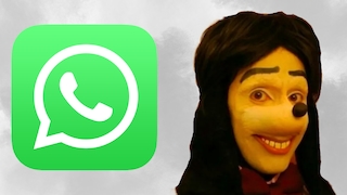 Grusel-Goofy auf WhatsApp