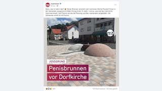 Penis-Brunnen in Jossgrund