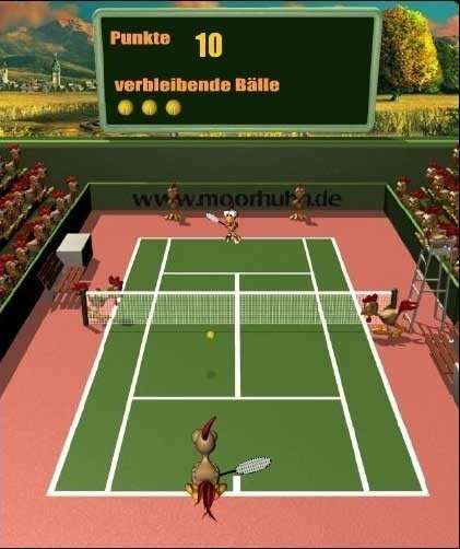 Moorhuhn-Special: Moorhuhn Tennis