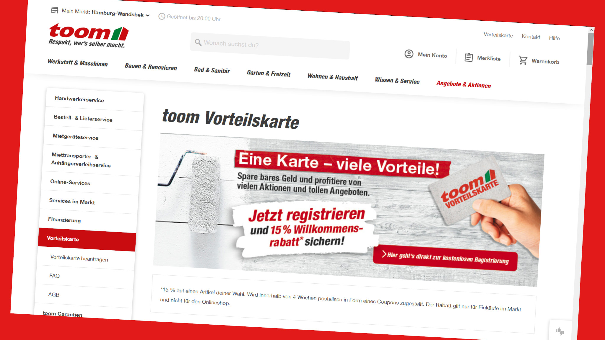 40+ Www.toom.de/Vorteilskarte, Zusätzlich kannst du dich für eine