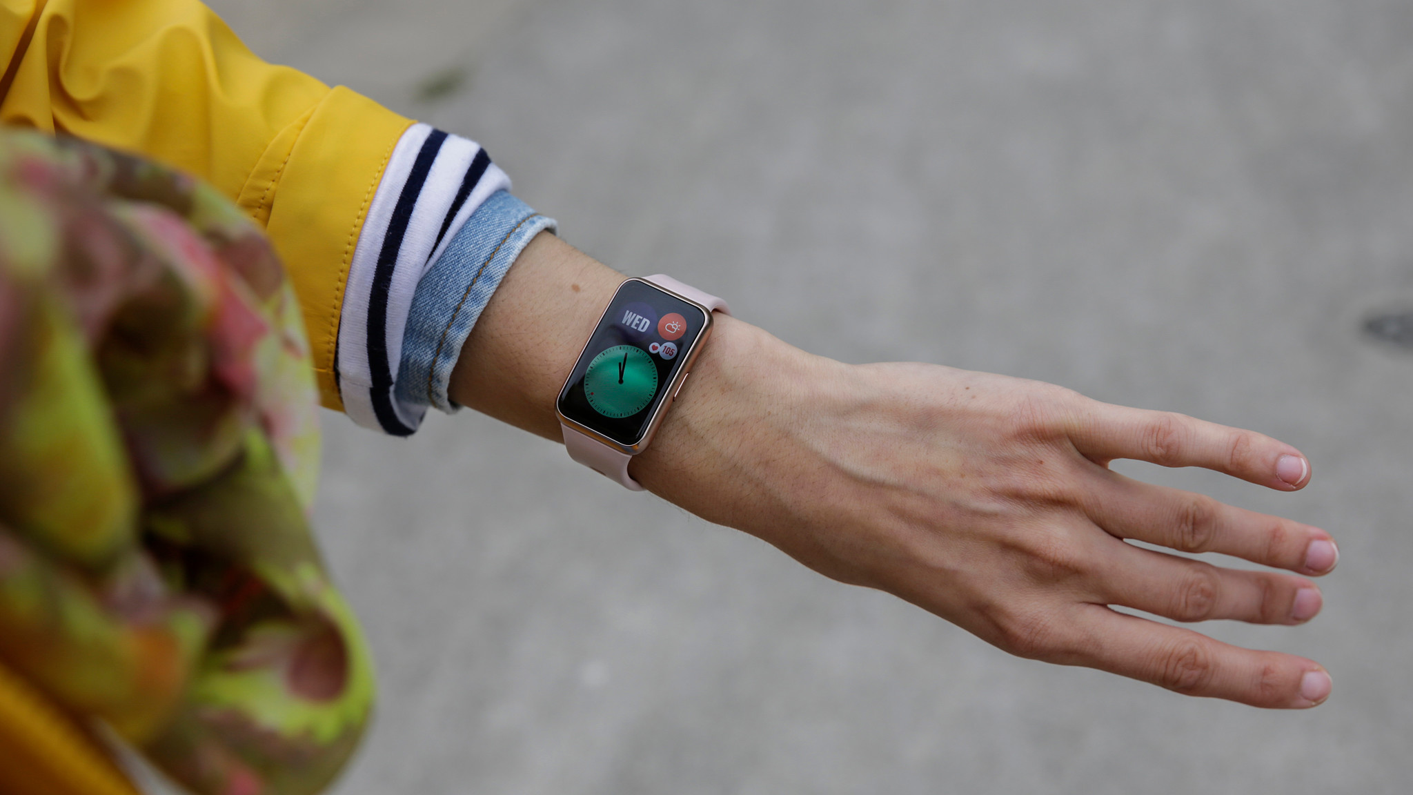 huawei watch fit test armband mit gps computer bild