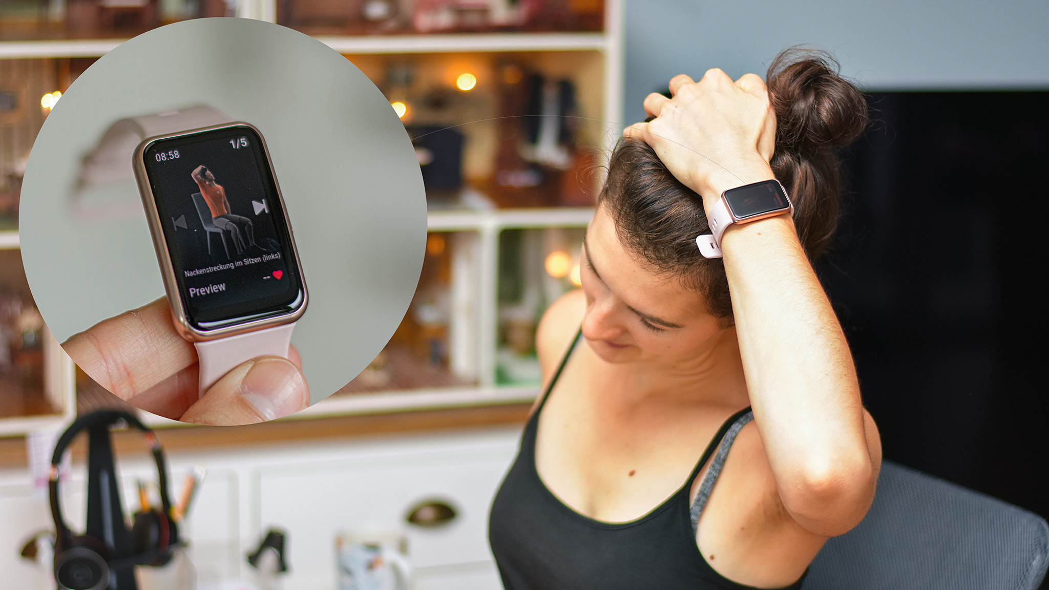 Huawei Watch Fit Test Armband mit GPS COMPUTER BILD