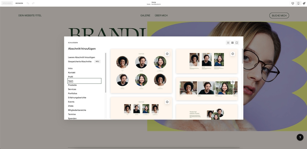 Squarespace Homepage Baukasten im Test 2025: Unsere Erfahrungen
