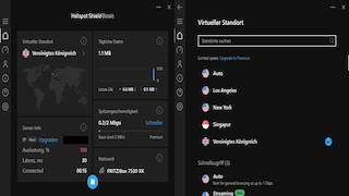 Screenshot aus Hotspot Shield VPN