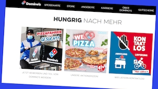 Domino's: Online-Rabatt beim Pizza-Lieferservice