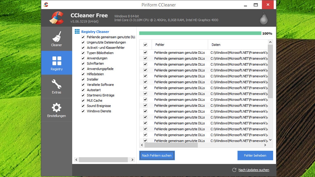 CCleaner: Windows-Optimierungsprogramm