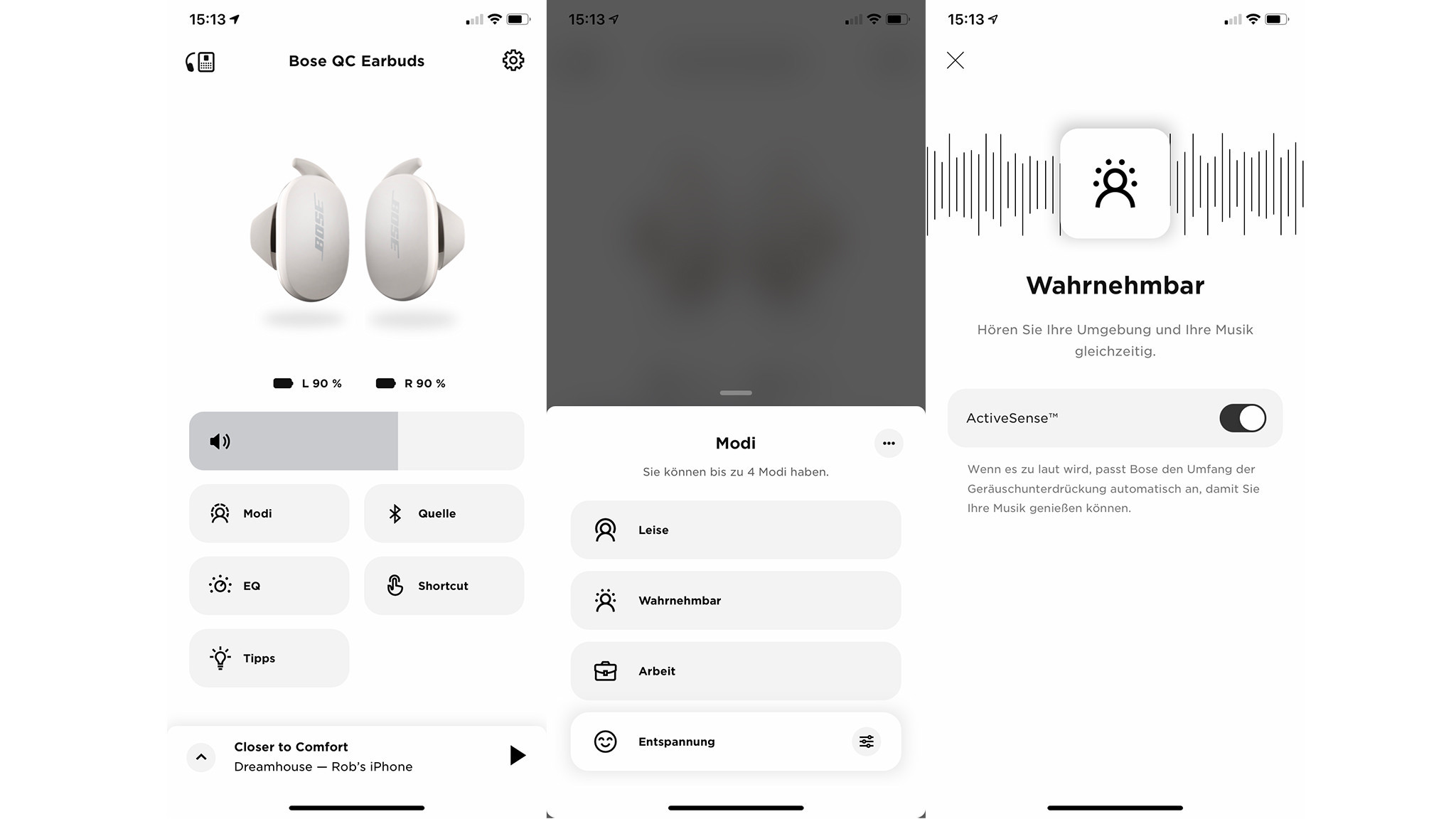Bose quietcomfort earbuds bedienungsanleitung sales
