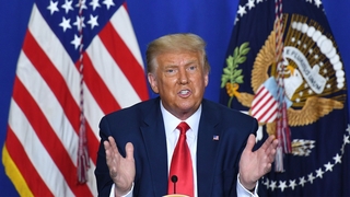 Donald Trump bei einer Pressekonferenz