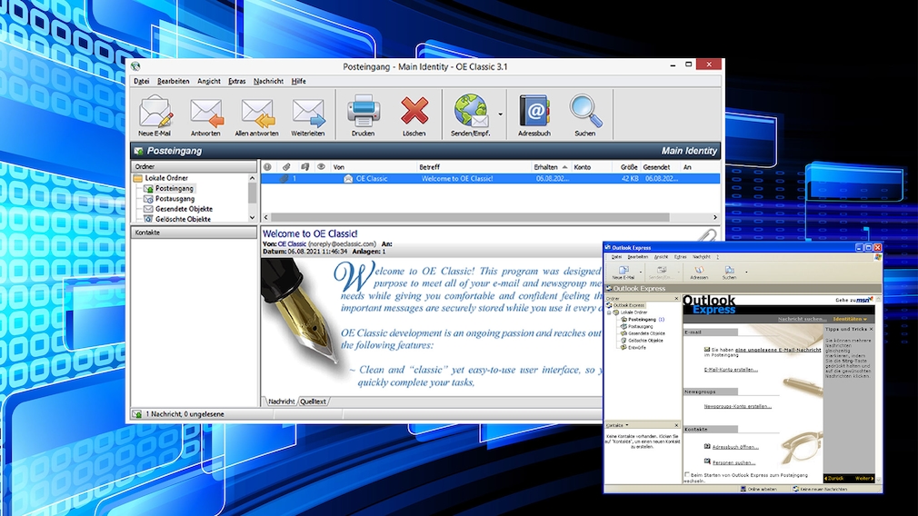 Outlook Express für Windows 10 (Vista, 7, 8/8.1): Nachrüsten mit Gratis-Tool Wer ein Fan von Outlook Express ist, holt sich die Anwendung etwa unter Windows 8.1 oder Windows 10 zurück.