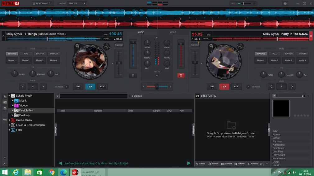 VirtualDJ: Tutorial - how to mix songs and play them at the same time