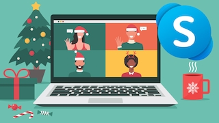 Skype: Zwei neue Ansichten für Weihnachten
