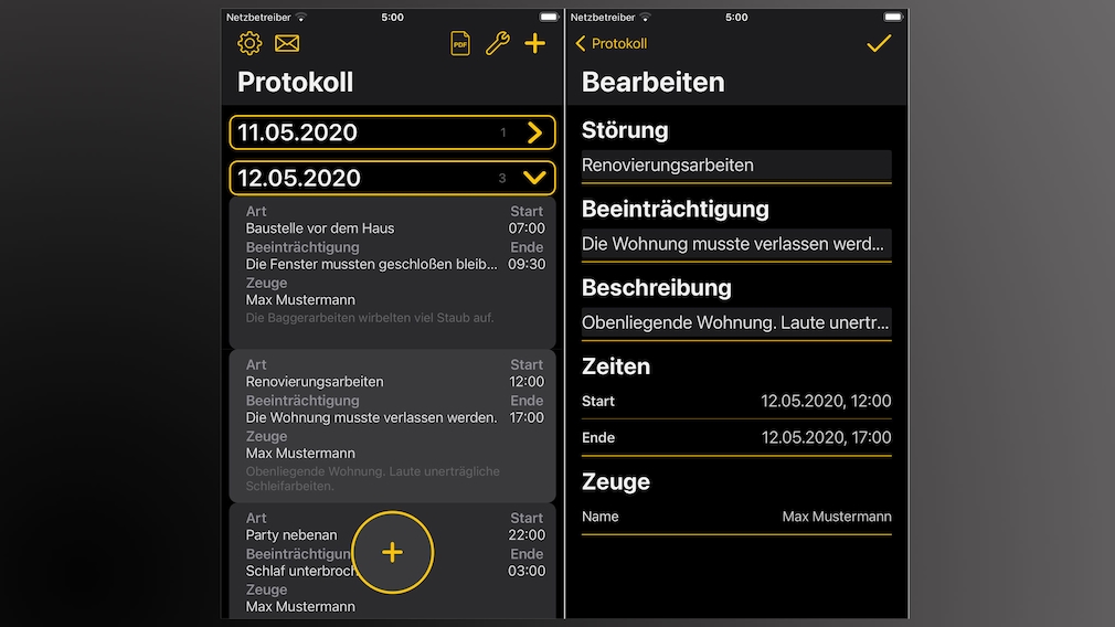 Lärmprotokoll Diese App hilft gegen laute Nachbarn COMPUTER BILD