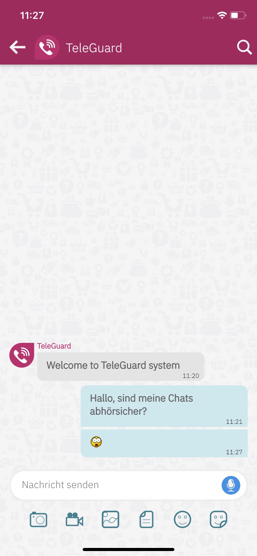 Screenshot 1 - TeleGuard (iPhone-App)