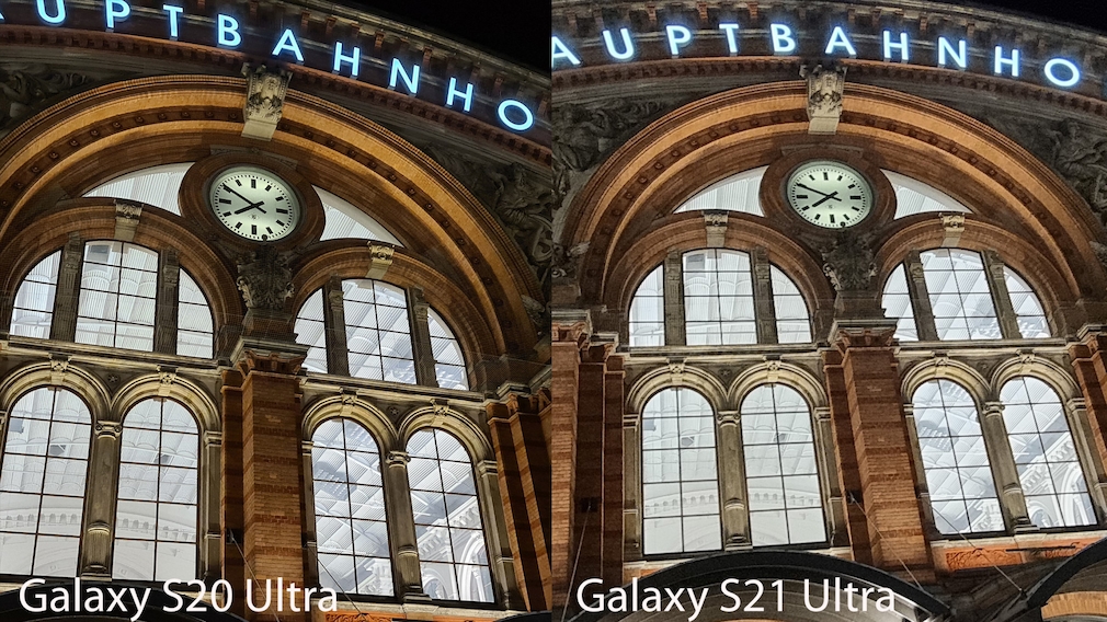 S20 Ultra vs. S21 Ultra: Foto bei Nacht