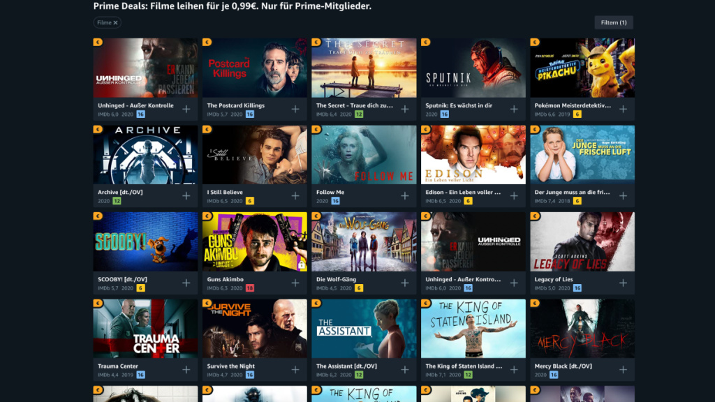 Amazon Prime Deals: Filme leihen für 99 Cent - COMPUTER BILD